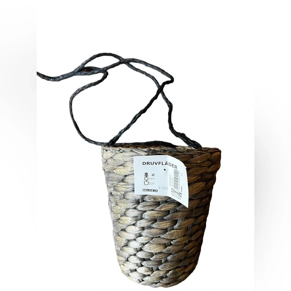 NWT Cute IKEA Brown Hanging Basket OS